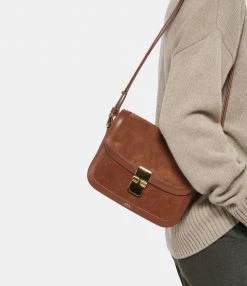 A.P.C. Sac Grace Small Cuir Marron -jerome dreyfuss shop unnamed file 1019