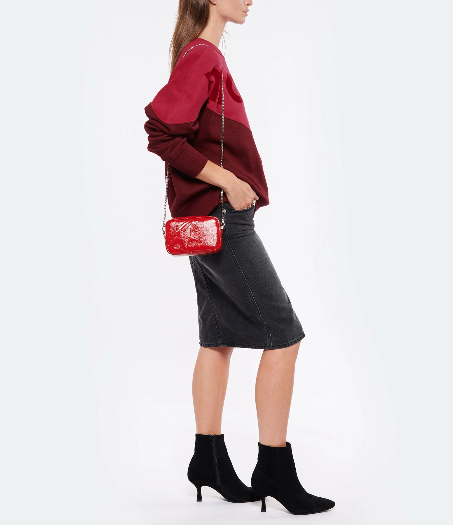 GOLDEN GOOSE Sac Mini Star Cuir Rouge 8 GOLDEN GOOSE Sac Mini Star Cuir Rouge – Image 6