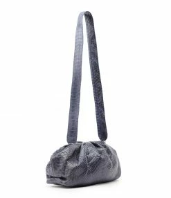 Alternative view of SISTA PARIS Sac Big Uniq Cuir Souple Python Navy