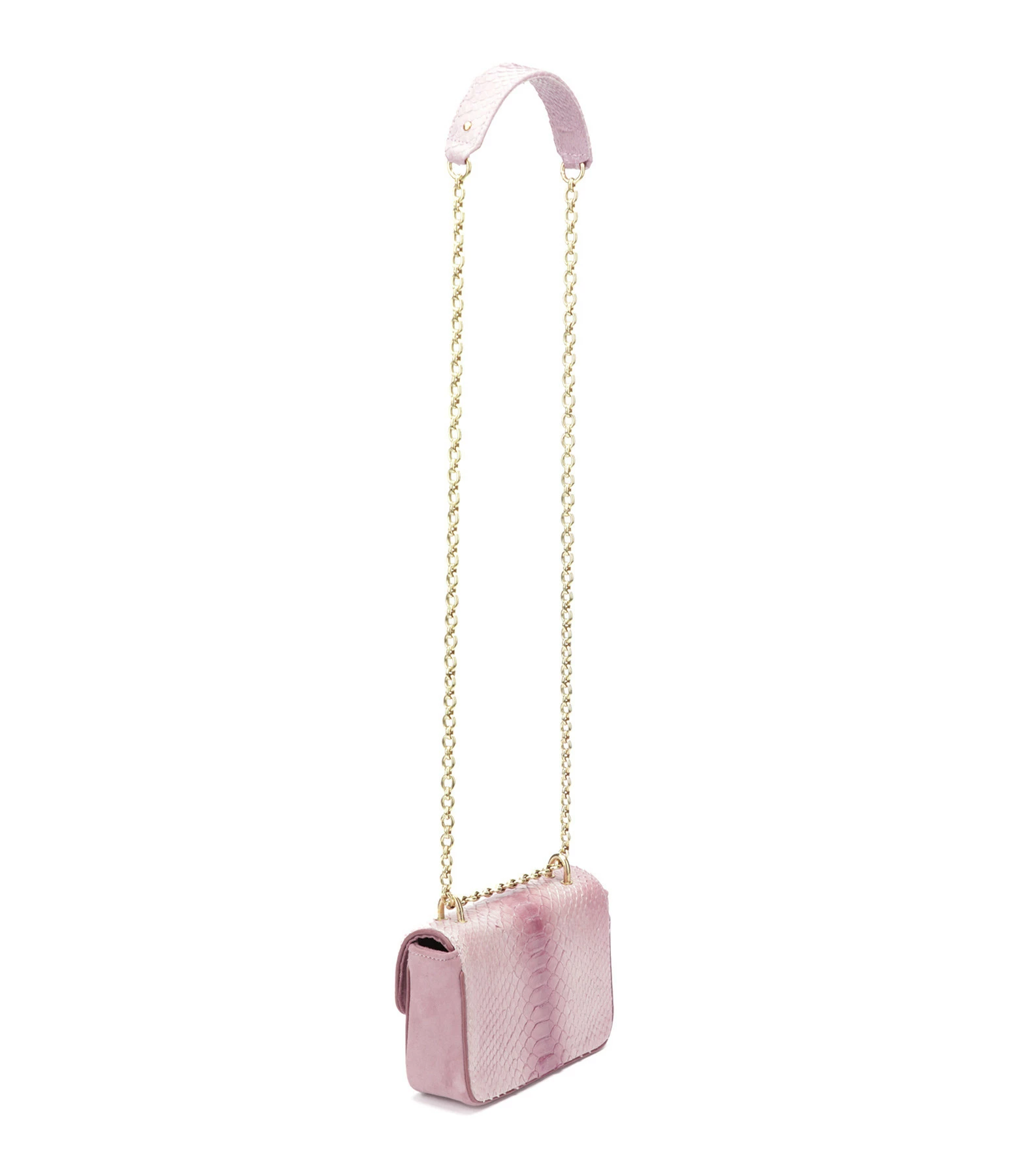 CLARIS VIROT Sac Mini Ava Python Bordeaux Délavé 4 CLARIS VIROT Sac Mini Ava Python Bordeaux Délavé – Image 2