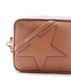 GOLDEN GOOSE Pochette Star Cuir Caramel -jerome dreyfuss shop unnamed file 1066
