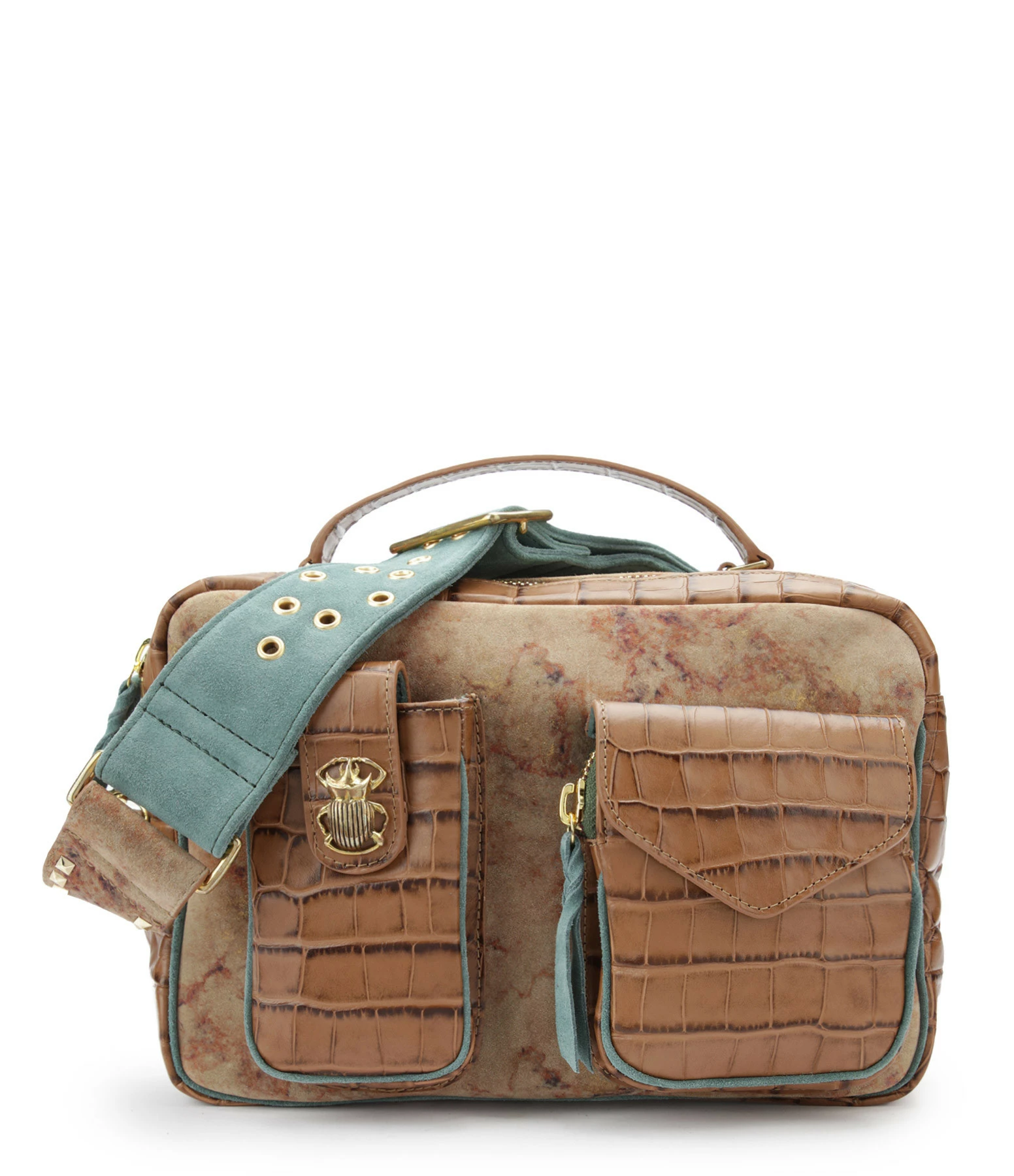 CLARIS VIROT Sac César Cuir Tabac 3 CLARIS VIROT Sac César Cuir Tabac