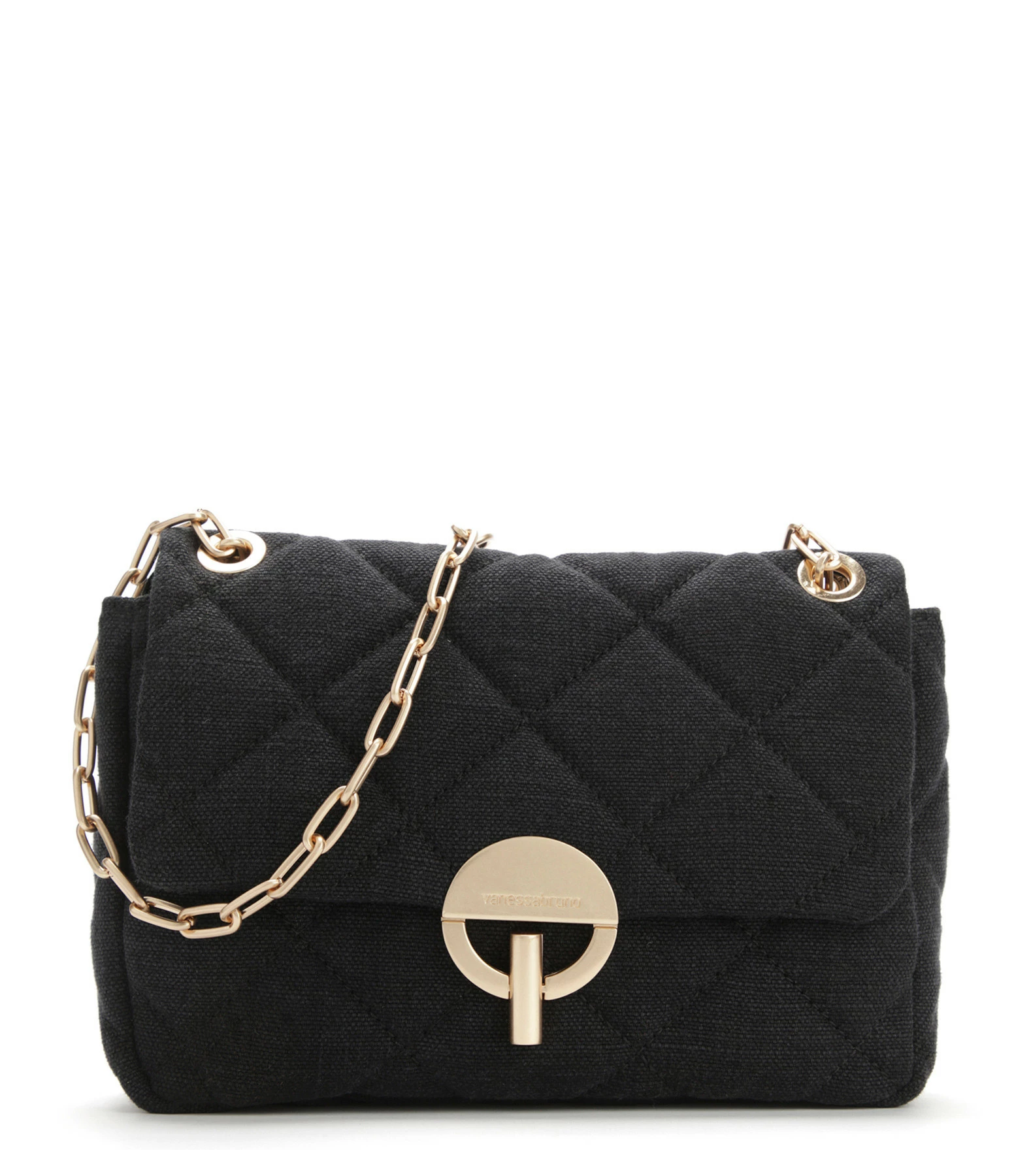 VANESSA BRUNO Sac Moon MM Lin Noir 3 VANESSA BRUNO Sac Moon MM Lin Noir