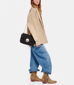 VANESSA BRUNO Sac Moon MM Lin Noir 13 VANESSA BRUNO Sac Moon MM Lin Noir -jerome dreyfuss shop unnamed file 1086