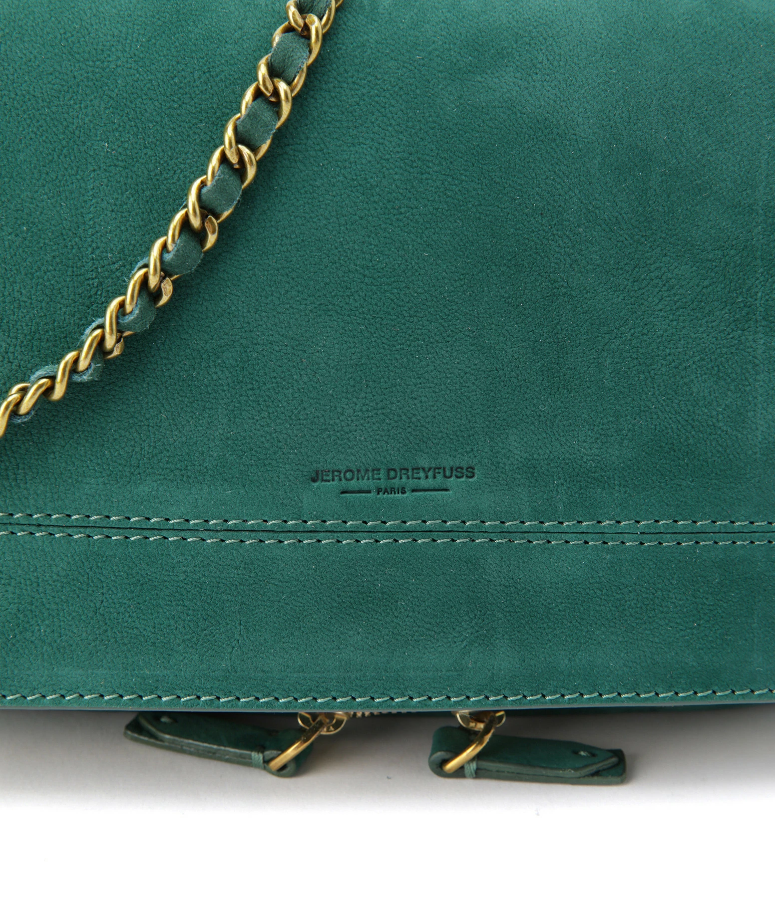 JEROME DREYFUSS Sac Bobi Cuir Suédé Jade 6 JEROME DREYFUSS Sac Bobi Cuir Suédé Jade – Image 4