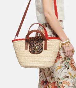 CLARIS VIROT Panier Zoé Mini Cuir Léopard Noisette 12 CLARIS VIROT Panier Zoé Mini Cuir Léopard Noisette -jerome dreyfuss shop unnamed file 113