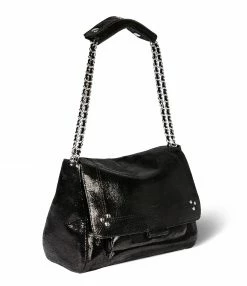 JEROME DREYFUSS Sac Lulu M Cuir Lamé Noir -jerome dreyfuss shop unnamed file 1130