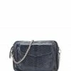CLARIS VIROT Sac Charly Python Navy Argenté -jerome dreyfuss shop unnamed file 1144