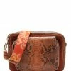 CLARIS VIROT Sac Jumbo Charly Bandoulière Python Moka -jerome dreyfuss shop unnamed file 1156