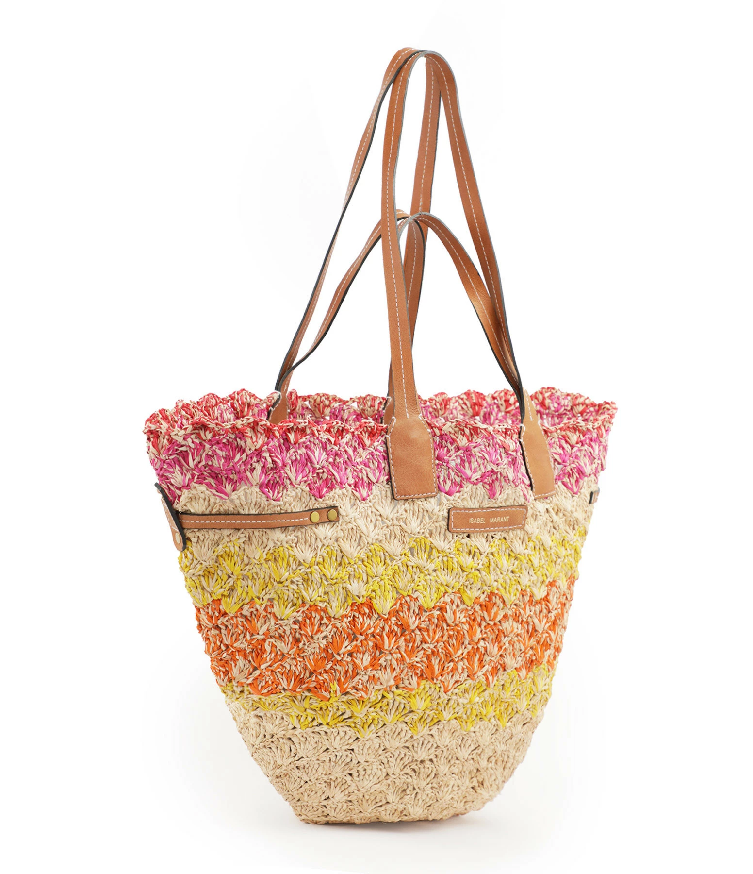 ISABEL MARANT Panier Coiba Raphia Multicolore 4 ISABEL MARANT Panier Coiba Raphia Multicolore – Image 2