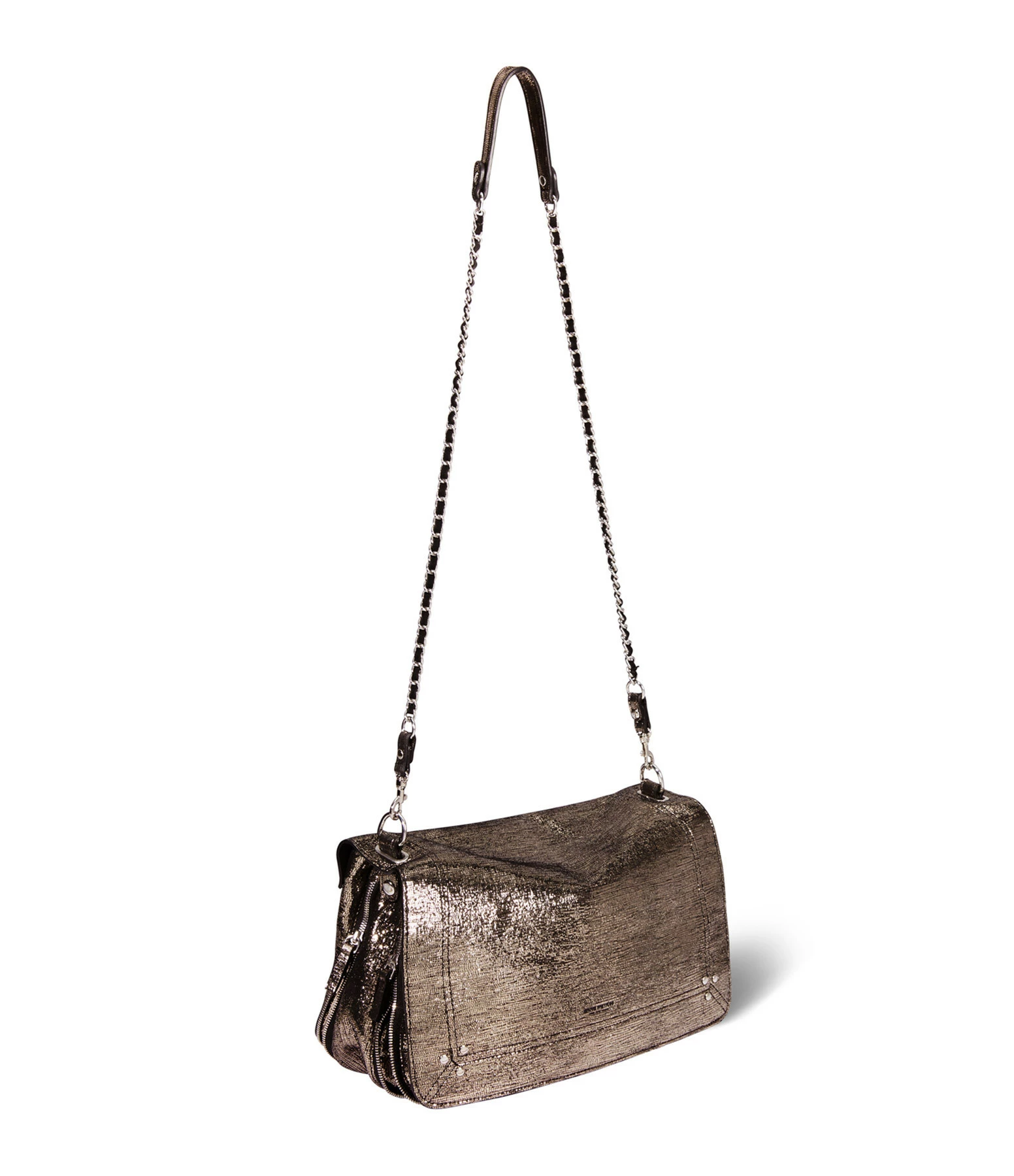 JEROME DREYFUSS Sac Bobi L Cuir Lamé Champa 5 JEROME DREYFUSS Sac Bobi L Cuir Lamé Champa – Image 3