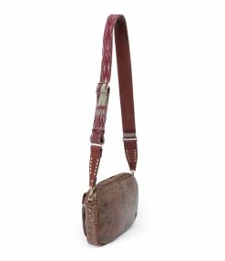 Alternative view of CLARIS VIROT Sac Big Charly Python Chocolat Endek Bordeaux