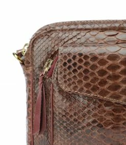 CLARIS VIROT Sac Big Charly Python Chocolat Endek Bordeaux 11 CLARIS VIROT Sac Big Charly Python Chocolat Endek Bordeaux -jerome dreyfuss shop unnamed file 1180