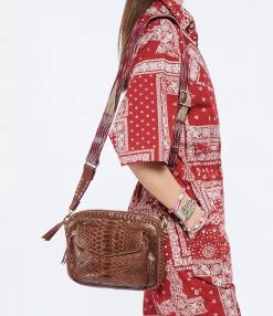 CLARIS VIROT Sac Big Charly Python Chocolat Endek Bordeaux 12 CLARIS VIROT Sac Big Charly Python Chocolat Endek Bordeaux -jerome dreyfuss shop unnamed file 1181