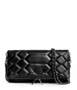 ZADIG & VOLTAIRE Sac Rock XL Mat Cuir Noir