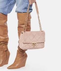 VANESSA BRUNO Sac Moon MM Cuir Veau Vieux Rose -jerome dreyfuss shop unnamed file 1195