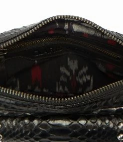 CLARIS VIROT Sac Charly Python Clous Noir -jerome dreyfuss shop unnamed file 1210