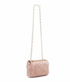 Alternative view of VANESSA BRUNO Sac Nano Moon Cuir Veau Vieux Rose