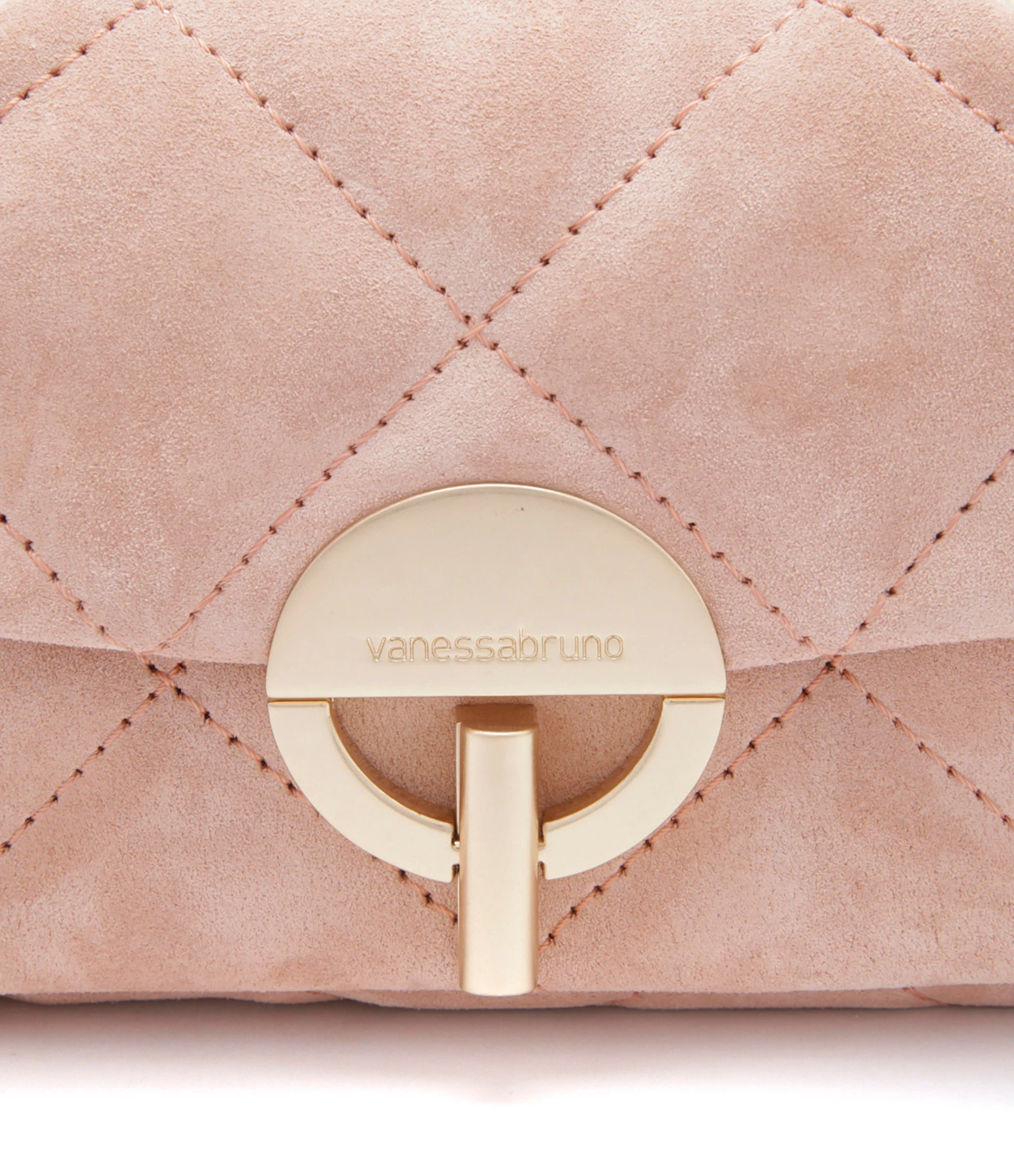 VANESSA BRUNO Sac Nano Moon Cuir Veau Vieux Rose 6 VANESSA BRUNO Sac Nano Moon Cuir Veau Vieux Rose – Image 4