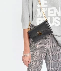 ZADIG & VOLTAIRE Sac ZV Initiale Le Long Chaîne Cuir Noir 10 ZADIG & VOLTAIRE Sac ZV Initiale Le Long Chaîne Cuir Noir -jerome dreyfuss shop unnamed file 1234