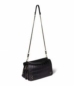 Alternative view of JEROME DREYFUSS Sac Bobi L Cuir Suédé Croco Noir