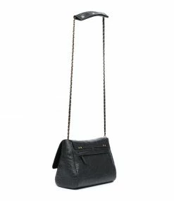 Alternative view of JEROME DREYFUSS Sac Lulu M Cuir Croco Noir