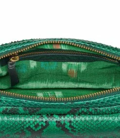 Alternative view of CLARIS VIROT Sac Big Charly Python Menthe