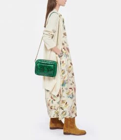 CLARIS VIROT Sac Big Charly Python Menthe -jerome dreyfuss shop unnamed file 1292