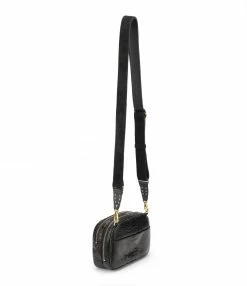 Alternative view of CLARIS VIROT Sac Clara Python Noir