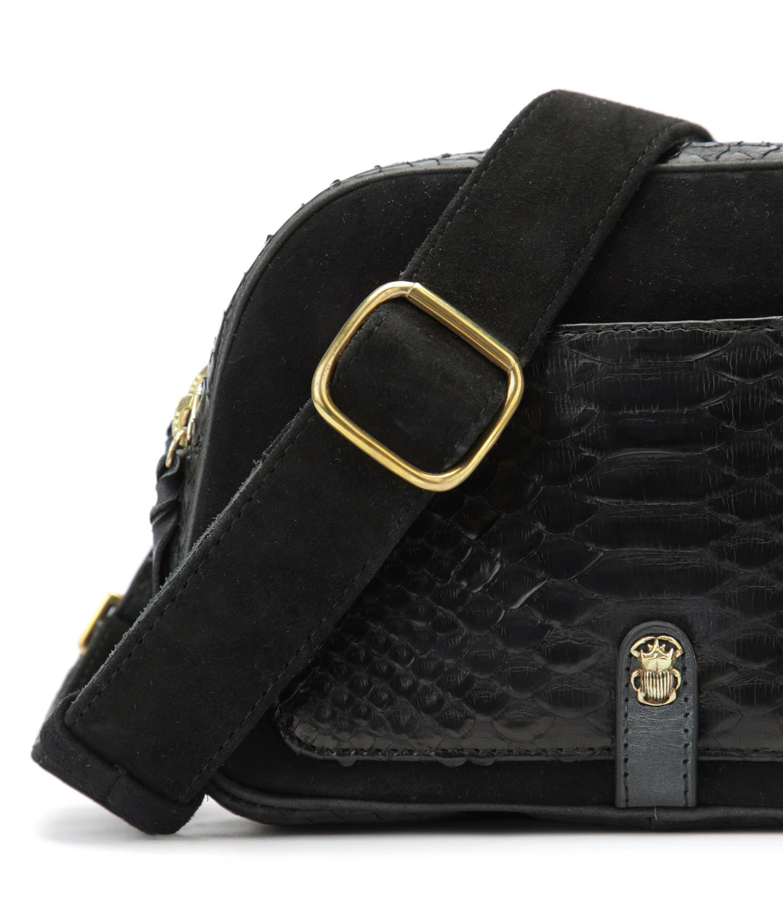 CLARIS VIROT Sac Clara Python Noir 5 CLARIS VIROT Sac Clara Python Noir – Image 3