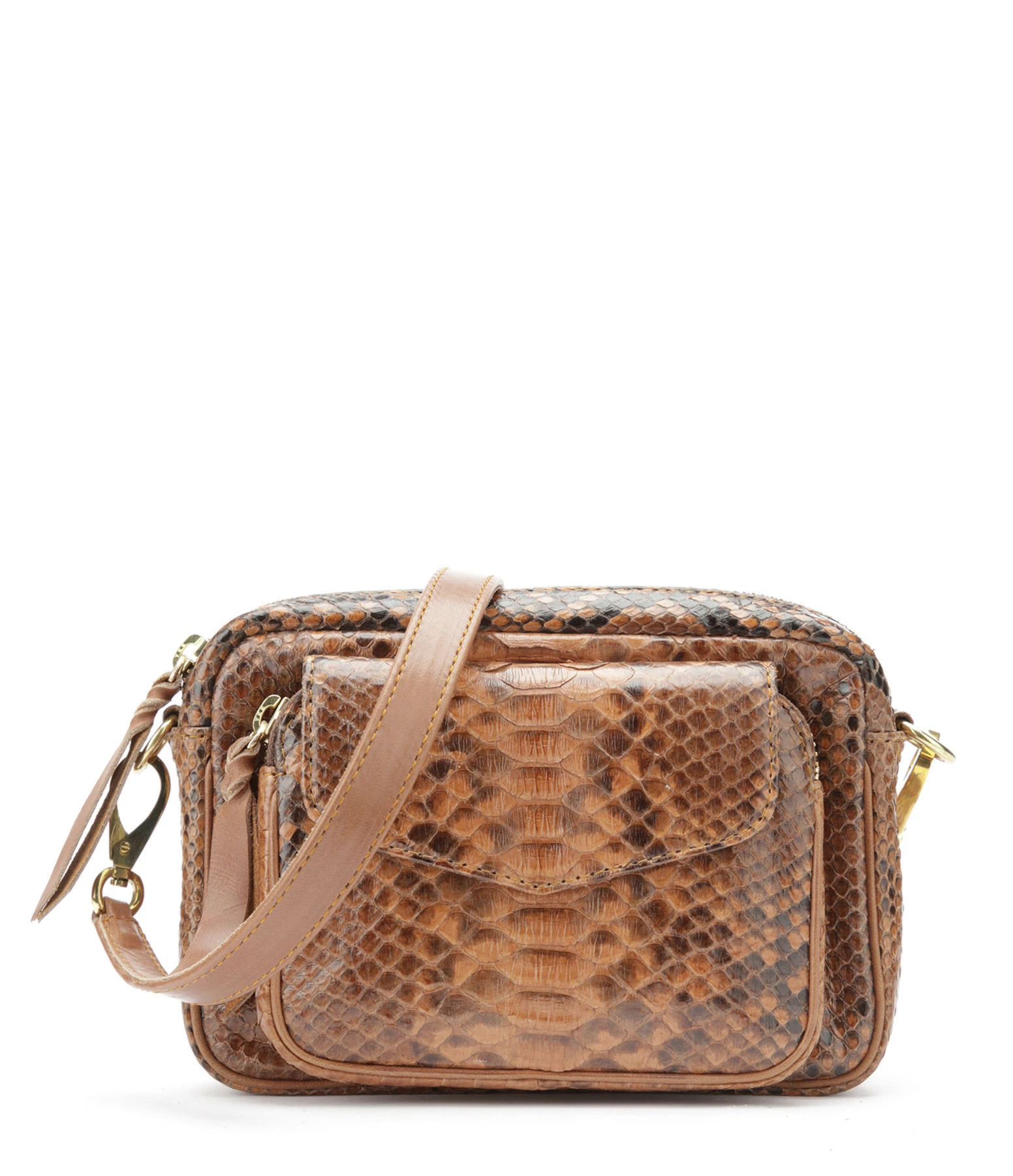 CLARIS VIROT Sac Baby Charly Python Moka 3 CLARIS VIROT Sac Baby Charly Python Moka