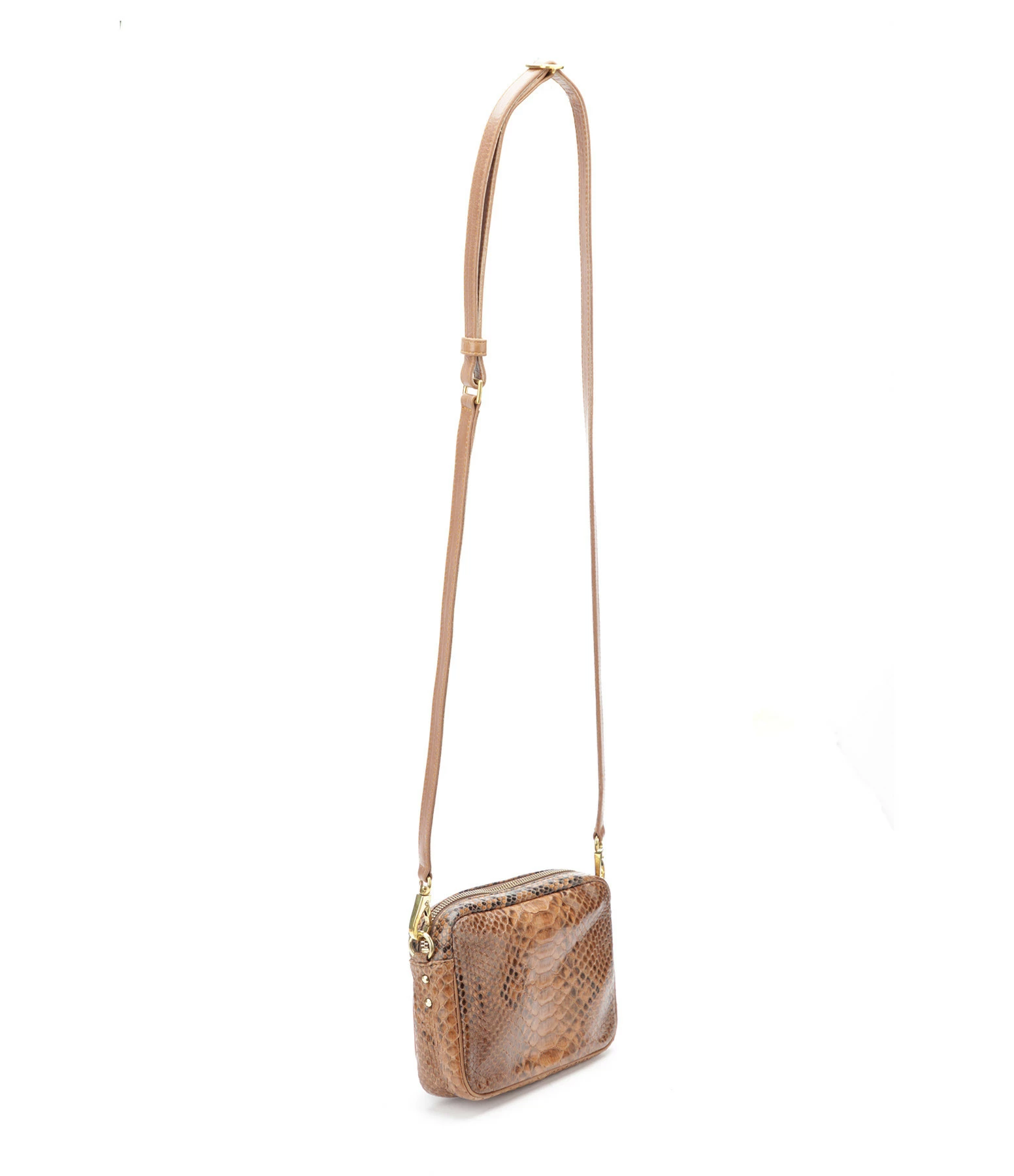 CLARIS VIROT Sac Baby Charly Python Moka 4 CLARIS VIROT Sac Baby Charly Python Moka – Image 2