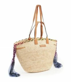 Alternative view of ISABEL MARANT Panier Coiba Raphia Cognac Naturel
