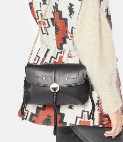 VANESSA BRUNO Sac Clutch Cuir Agneau Noir -jerome dreyfuss shop unnamed file 1340
