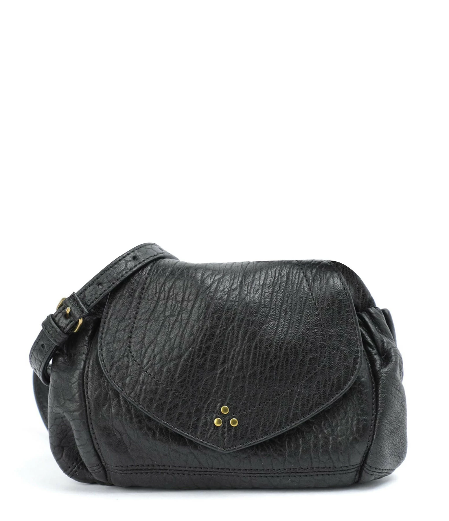JEROME DREYFUSS Sac Helmut S Cuir Froissé Noir 3 JEROME DREYFUSS Sac Helmut S Cuir Froissé Noir