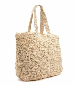 Alternative view of ROTATE Sac Shopping Neeti Raphia Naturel