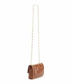 Alternative view of VANESSA BRUNO Sac Nano Moon Cuir Vachette Havane