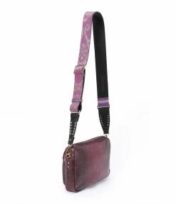Alternative view of CLARIS VIROT Sac Big Charly Lézard Endek Violet