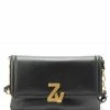 ZADIG & VOLTAIRE Sac ZV Initiale La Clutch Cuir Noir 1 ZADIG & VOLTAIRE Sac ZV Initiale La Clutch Cuir Noir -jerome dreyfuss shop unnamed file 1449