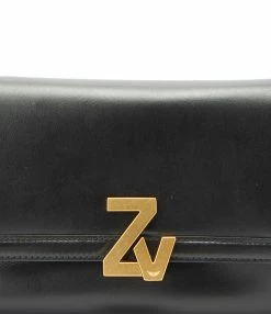 ZADIG & VOLTAIRE Sac ZV Initiale La Clutch Cuir Noir 12 ZADIG & VOLTAIRE Sac ZV Initiale La Clutch Cuir Noir -jerome dreyfuss shop unnamed file 1452