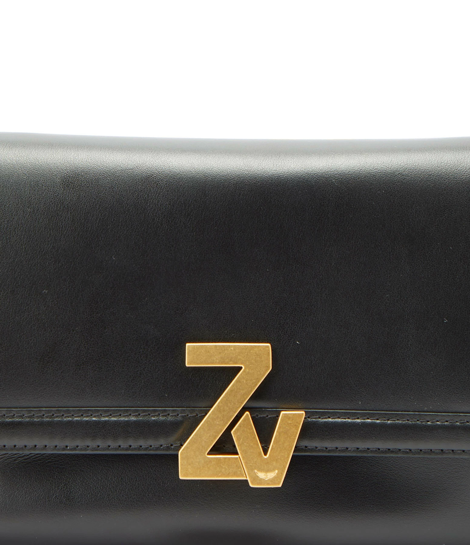 ZADIG & VOLTAIRE Sac ZV Initiale La Clutch Cuir Noir 6 ZADIG & VOLTAIRE Sac ZV Initiale La Clutch Cuir Noir – Image 4