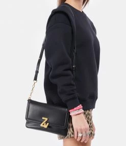 ZADIG & VOLTAIRE Sac ZV Initiale La Clutch Cuir Noir 13 ZADIG & VOLTAIRE Sac ZV Initiale La Clutch Cuir Noir -jerome dreyfuss shop unnamed file 1453