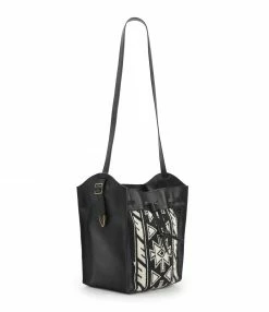 Alternative view of ISABEL MARANT Sac Seau Buky Cuir Noir Écru