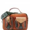 CLARIS VIROT Sac César Python Vert Orange -jerome dreyfuss shop unnamed file 1470