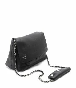 Alternative view of JEROME DREYFUSS Sac Lulu M Cuir Noir Silver