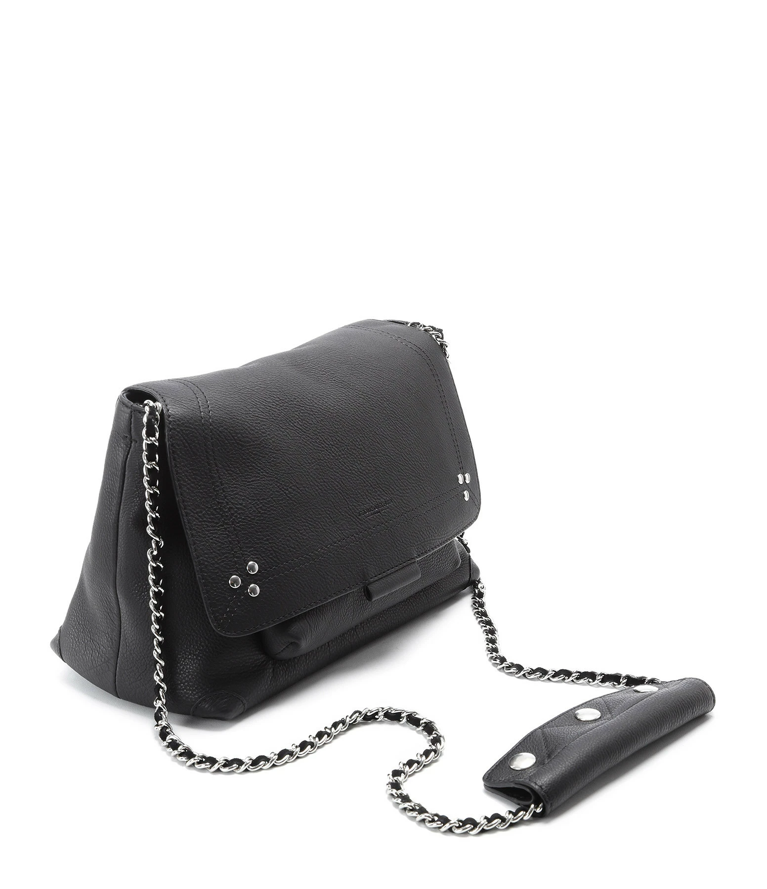 JEROME DREYFUSS Sac Lulu M Cuir Noir Silver 4 JEROME DREYFUSS Sac Lulu M Cuir Noir Silver – Image 2