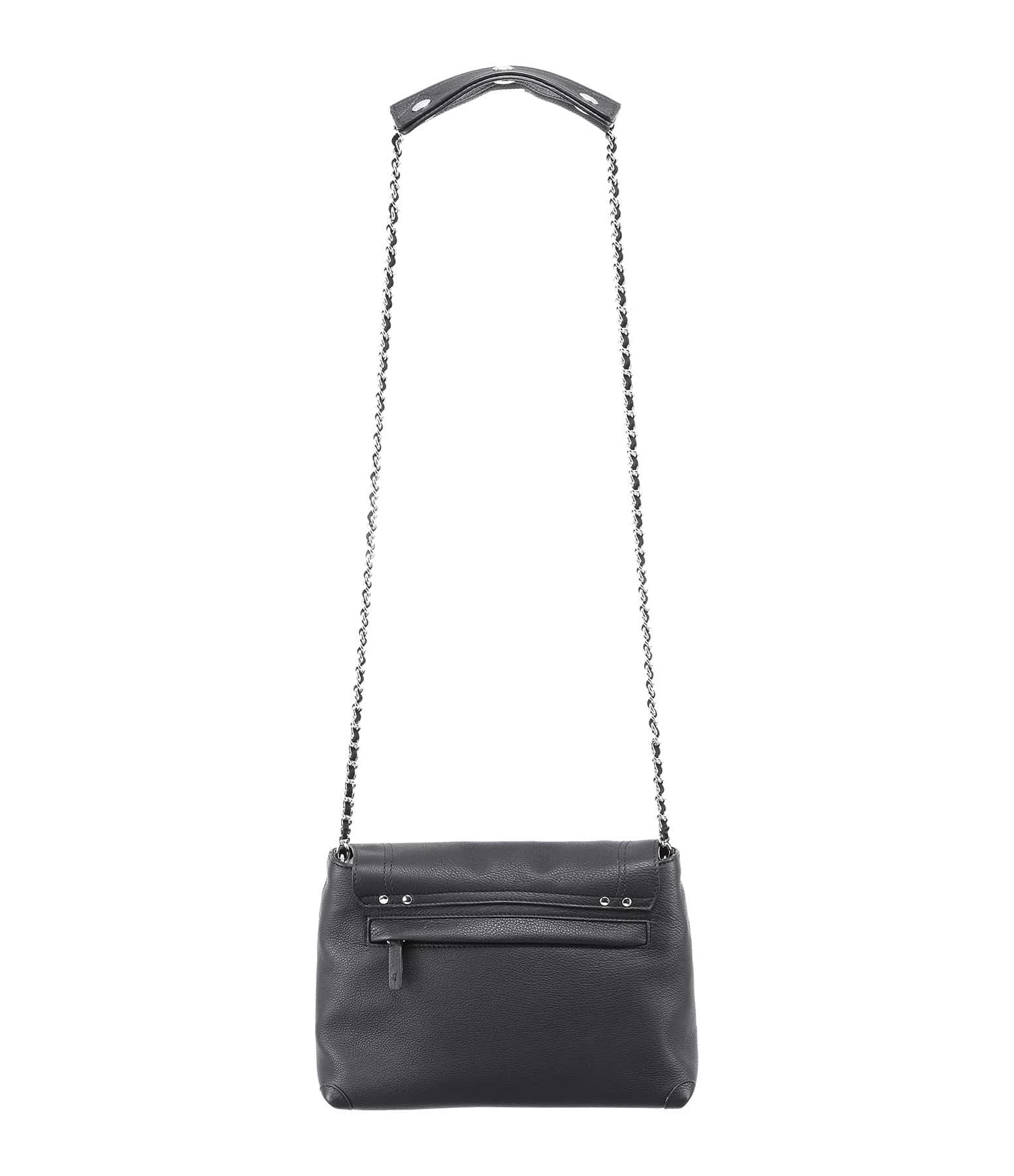 JEROME DREYFUSS Sac Lulu M Cuir Noir Silver 5 JEROME DREYFUSS Sac Lulu M Cuir Noir Silver – Image 3