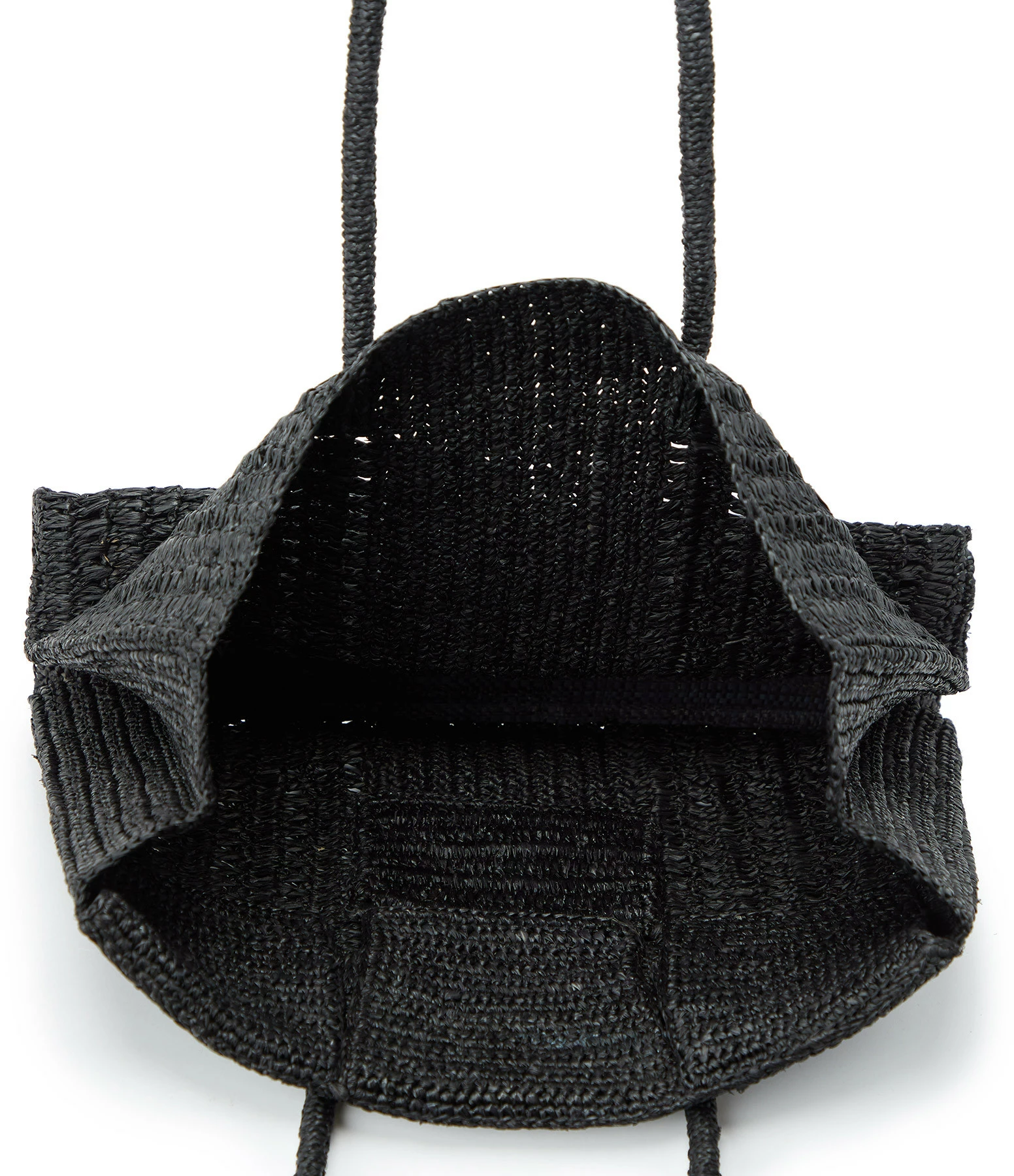 MAISON N.H Sac Dahlia Grand Raphia Noir 6 MAISON N.H Sac Dahlia Grand Raphia Noir – Image 4