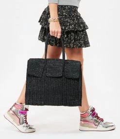 MAISON N.H Sac Dahlia Grand Raphia Noir 12 MAISON N.H Sac Dahlia Grand Raphia Noir -jerome dreyfuss shop unnamed file 149