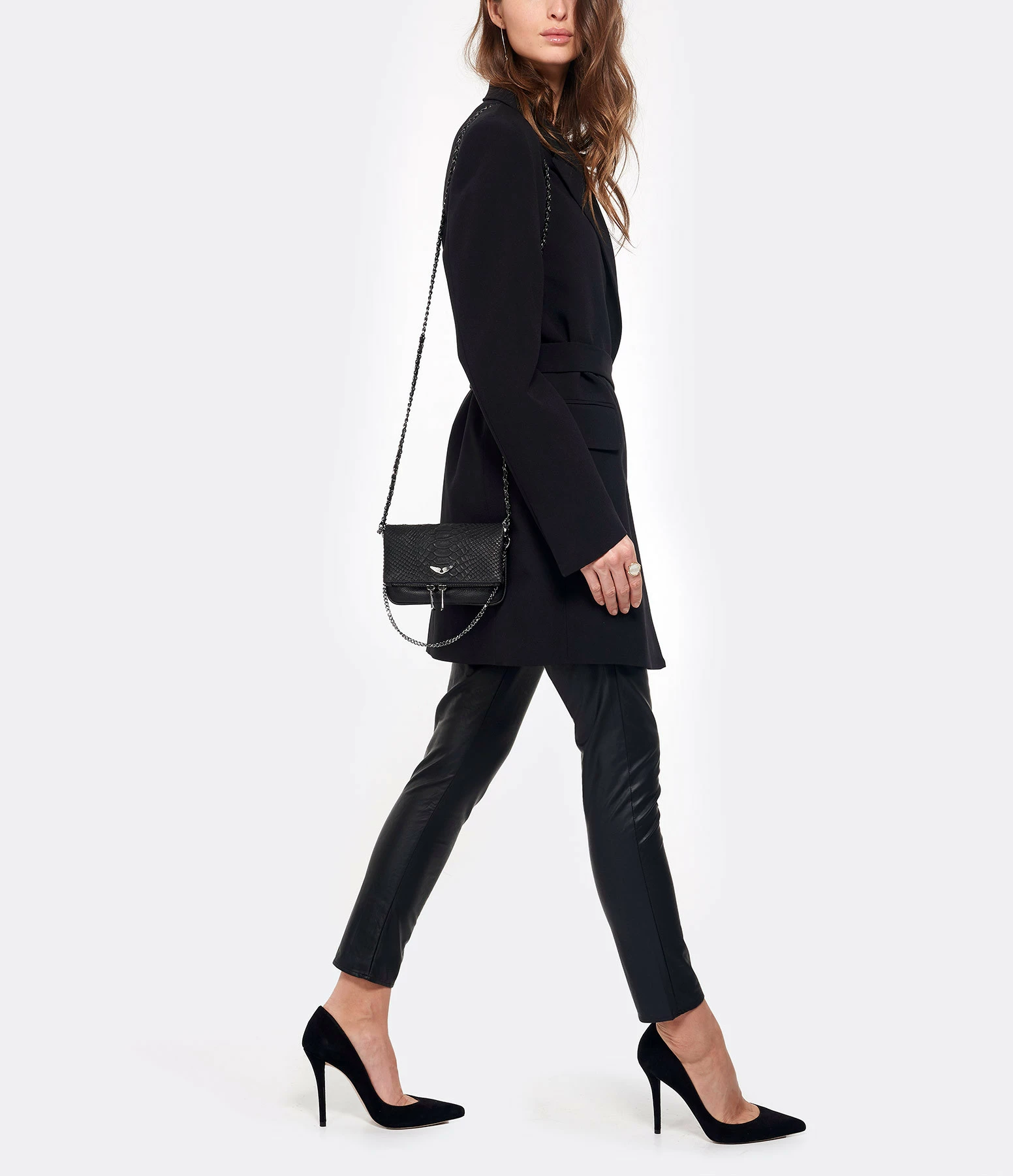 ZADIG & VOLTAIRE Sac Rock Nano Savage Cuir Noir 8 ZADIG & VOLTAIRE Sac Rock Nano Savage Cuir Noir – Image 6